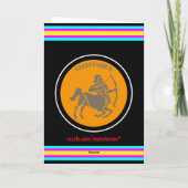 Sagittarius Grußkarte Karte (Rückseite)