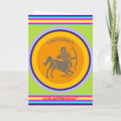 Sagittarius Grußkarte Karte (Rückseite)