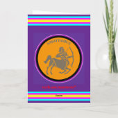 Sagittarius Grußkarte Karte (Rückseite)