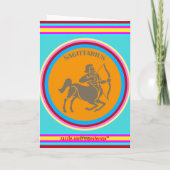 Sagittarius Grußkarte Karte (Rückseite)