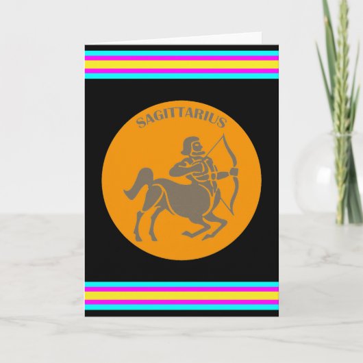 Sagittarius Grußkarte Karte (Vorderseite)