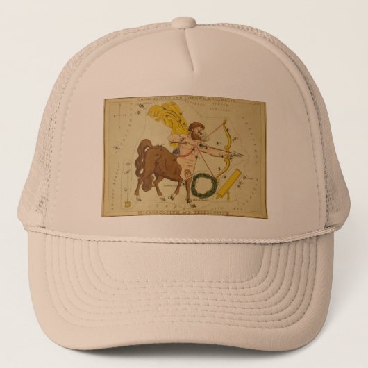 Sagittarius Hat Truckerkappe (Vorderseite)
