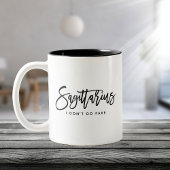 Sagittarius Horoscope Modern Script Zodiac Sign Zweifarbige Tasse