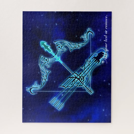 Sagittarius horoscope zodiac astrologisches Zeiche Puzzle (Vertikal)