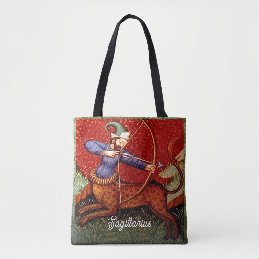 Sagittarius Horoscope Zodiac Medieval All Print Tasche (Vorderseite)