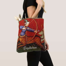 Sagittarius Horoscope Zodiac Medieval All Print Tasche