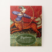 Sagittarius Horoscope Zodiac Medieval Vintag SM Puzzle (Vertikal)