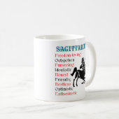 Sagittarius Horoscope Zodiac Sign Kaffeetasse (VorderseiteRechts)