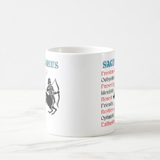 Sagittarius Horoscope Zodiac Sign Kaffeetasse (Mittel)