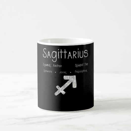 Sagittarius Horoskop Astrologie Star Geburt Kaffeetasse (Mittel)