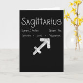 Sagittarius Horoskop Astrologie Star Geburt Karte (Gelbe Blume)