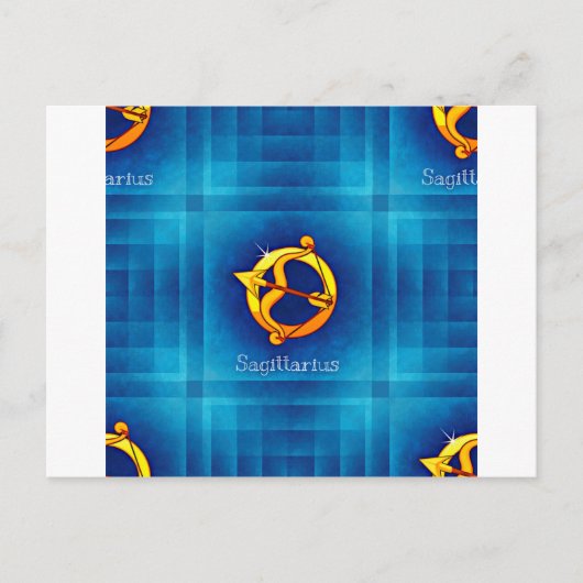 Sagittarius Horoskop Postkarte (Vorderseite)