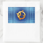 Sagittarius Horoskop Rechteckiger Aufkleber (Tasche)