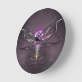 Sagittarius Horoskop-Signalleuchte Runde Wanduhr (Winkel)