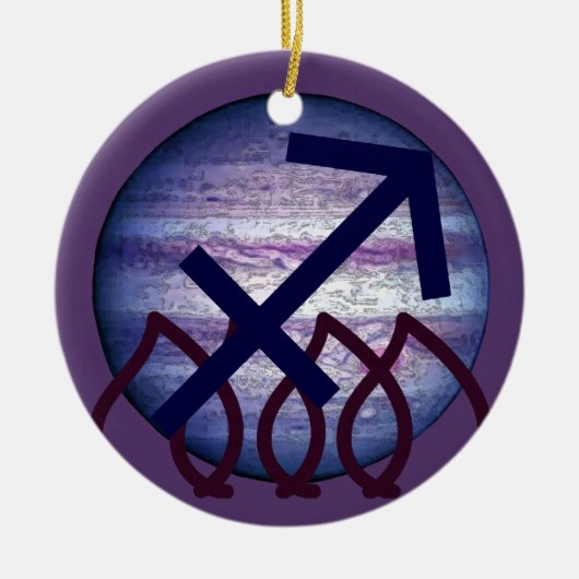 Sagittarius Keramik Ornament (Vorne)
