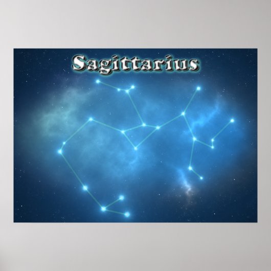 Sagittarius-Konstellation Poster (Vorne)