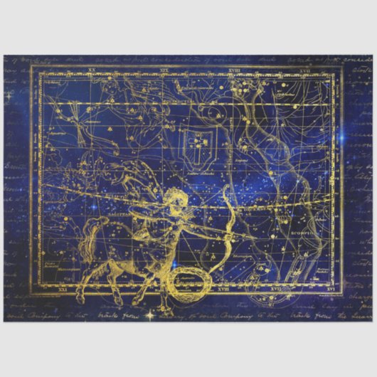 Sagittarius Konstellationspapier Seidenpapier (Vorderseite)