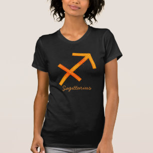 Sagittarius Ladys Shirt - Black