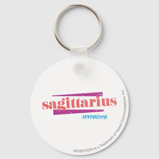 Sagittarius Latpink Schlüsselanhänger (Vorderseite)