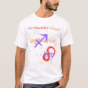 Sagittarius Leo Couple Zodiac T - Shirt