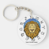 Sagittarius & Leo Zodiac Acrylic Schlüsselanhänger (Vorderseite)