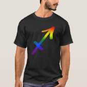 Sagittarius Lgbt Zodiac Sign Lgbt Rainbow Pride Ga T-Shirt (Vorderseite)