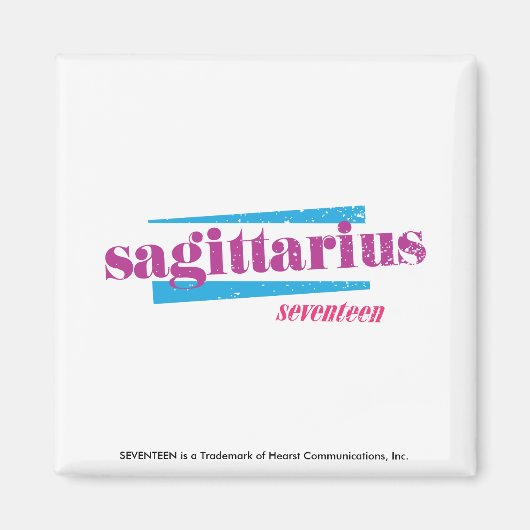 Sagittarius Lila Magnet (Vorne)
