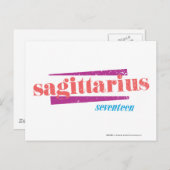 Sagittarius LtPink Postkarte (Vorne/Hinten)