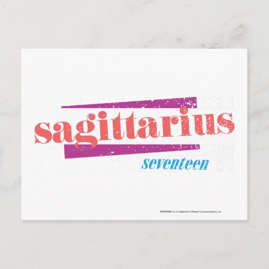 Sagittarius LtPink Postkarte (Vorderseite)