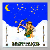 SAGITTARIUS-MÄDCHEN IN DEN SCHWANKEN POSTER (Vorne)