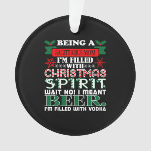 Sagittarius Mama Weihnachtsgeist Bär sein Ornament