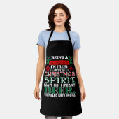 Sagittarius Mama Weihnachtsgeist Bär sein Schürze (Getragen)