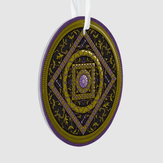 Sagittarius Mandala Acrylschmuck Ornament (Vorderseite)