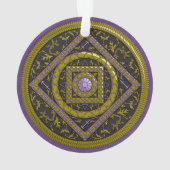 Sagittarius Mandala Acrylschmuck Ornament (Rückseite)