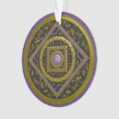 Sagittarius Mandala Acrylschmuck Ornament (Vorderseite)