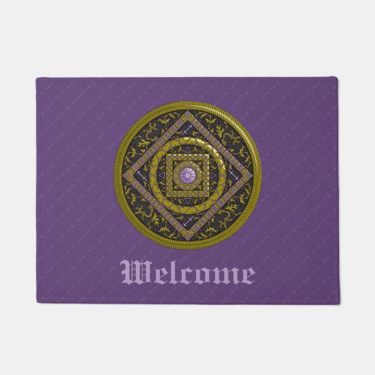 Sagittarius Mandala Doormat Fußmatte (Vorderseite)