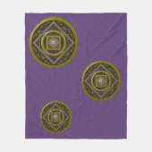 Sagittarius-Mandala-Flauschdecke Fleecedecke (Vorderseite)
