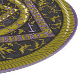 Sagittarius Mandala Glass Cutting Board Schneidebrett (Ecke)