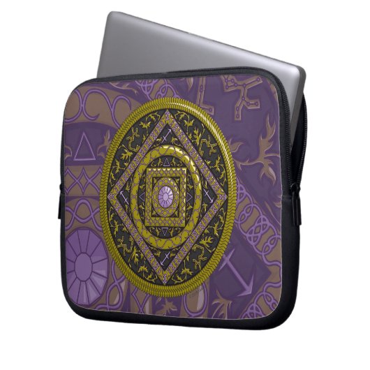 Sagittarius Mandala Laptop Case (Vorderseite Links)