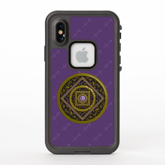 Sagittarius Mandala Lifeproof Case (Rückseite)