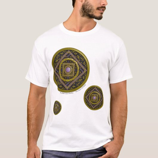 Sagittarius Mandala Men's Light Shirt (Vorderseite)