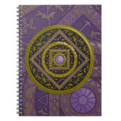Sagittarius Mandala Notebook Notizblock (Vorderseite)