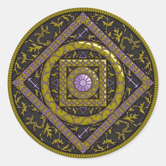 Sagittarius Mandala Sticker (Vorderseite)