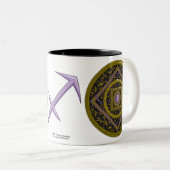 Sagittarius Mandala Tasse (VorderseiteRechts)
