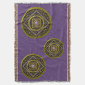 Sagittarius Mandala Throw Blanket Decke (Vorderseite Vertikal)