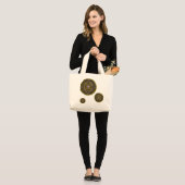 Sagittarius Mandala Tote Bag Jumbo Stoffbeutel (Vorderseite (Model))