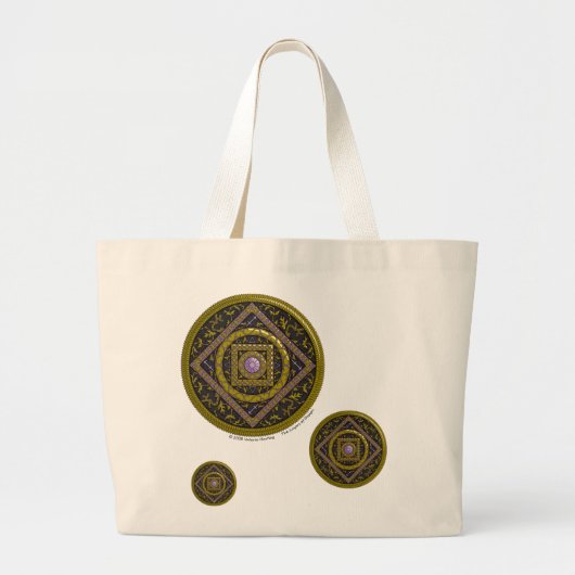 Sagittarius Mandala Tote Bag Jumbo Stoffbeutel (Vorne)