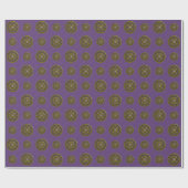 Sagittarius Mandala Wrapping Paper Geschenkpapier (Flach)