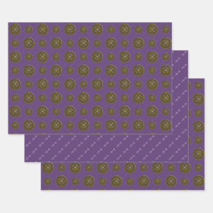 Sagittarius Mandala Wrapping Paper Set Geschenkpapier Set