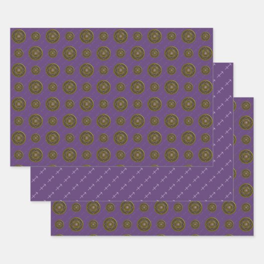 Sagittarius Mandala Wrapping Paper Set Geschenkpapier Set (Set)